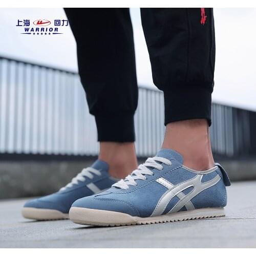 TOP Running Shoes New Autumn Genuine Leather Suede Casual White Flat Non-Slip Breathable Sweat Light Unisex Forrest Shoe MEN