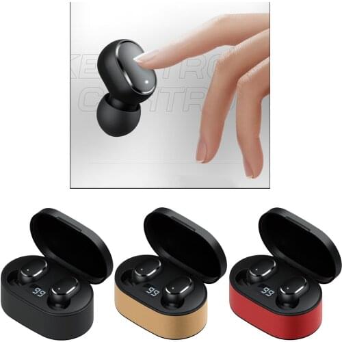 TWS Bluetooth Earphones with Microphone Touch Control Wireless Headphones HIFI Mini In-ear Earbuds Sport Running Heasets HD Call