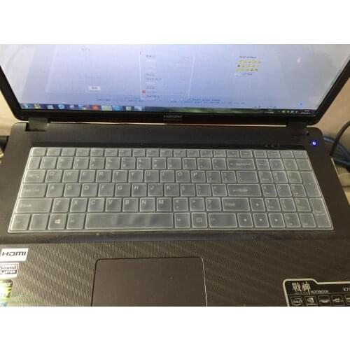 15.6 Silicone laptop Keyboard cover skin Film guard For DNS Clevo W650 W650EH W650SRH W650SR W650SC R650SJ W6500 w655sc w650sh