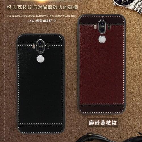 ISecret Funda for Huawei Mate 9 Case leather 6gb 128gb 5.9 inch Soft Black Silicone Cover for Huawei Mate 9 Case silicone Cases