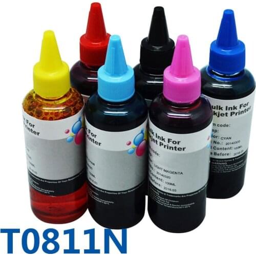 81N T0811N Refill Bulk Ink For Printer For Epson Stylus Photo TX700/TX800/T50/TX710W/TX650/TX810FW/T59/TX820FWD/RX615/R270/R290
