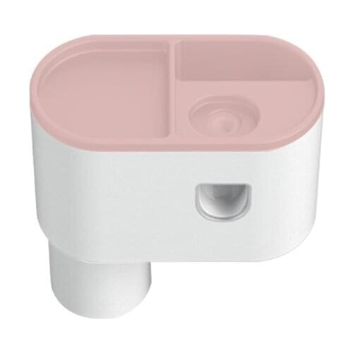 QX2E Toothbrush Holder Automatic Toothpaste Squeezer Wall Mounted Storage Rack