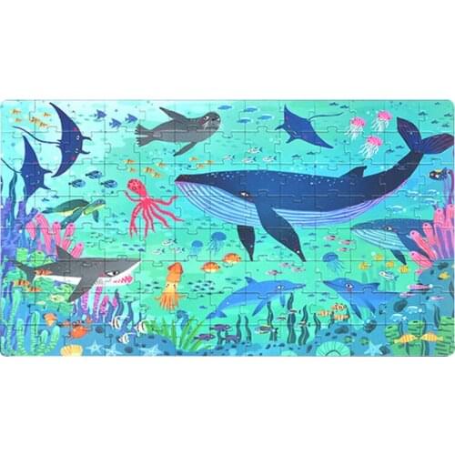 Kids Marine Life Common Puzzle Learning Toys Educational Toys For Children Funny Ocean Animals Cognition Puzzles oyuncak