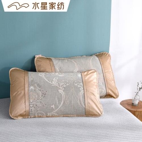 Jiang Yue Ling Jacquard Ice Silk Pillowcase Pillow Case Summer Summer Sleeping Mat Pillowcase One-Pair Package Bedding