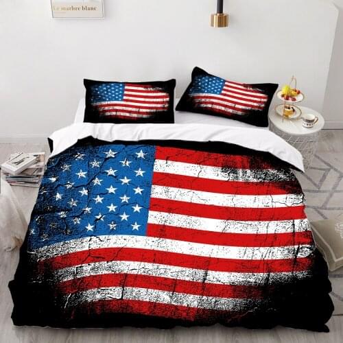 National flag 3 piece set quilt cover set 3D bedding set printed bedding cover bedroom decoration