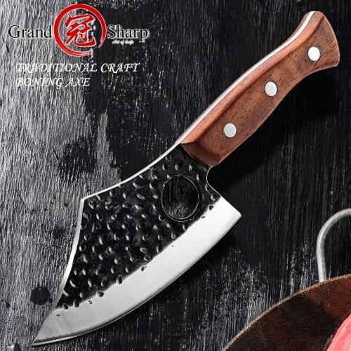 Chef Kitchen Knife Boning Axe Butcher BBQ Meat Chopping Tools Tomahawk Machete Fire Hatchet Camping Outdoor Sport Fishing Gadget