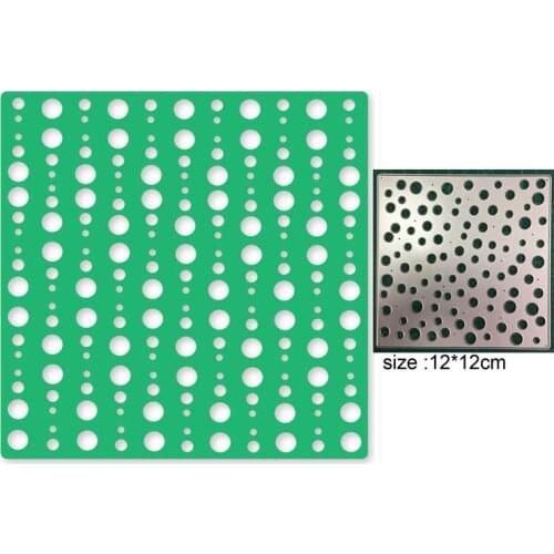 Metal cutting Die for scrapbook Craft Paper cutting Die Hollow out circle dot background Metal cutting Die