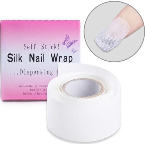 Fashion Nail Fiberglass & Silk Nail Wrap Nail Polish Gel Extension Guide Form False Nails Tools