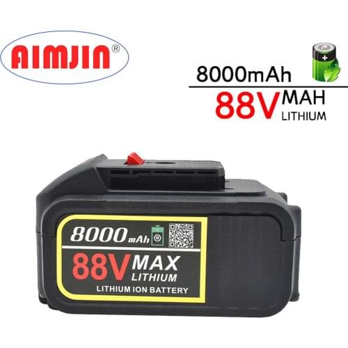NEWEST 88V 18650 lithium 8.0/12/18ah Battery for Brushless Electric Wrench Cordless Waterproof Impact Wrench