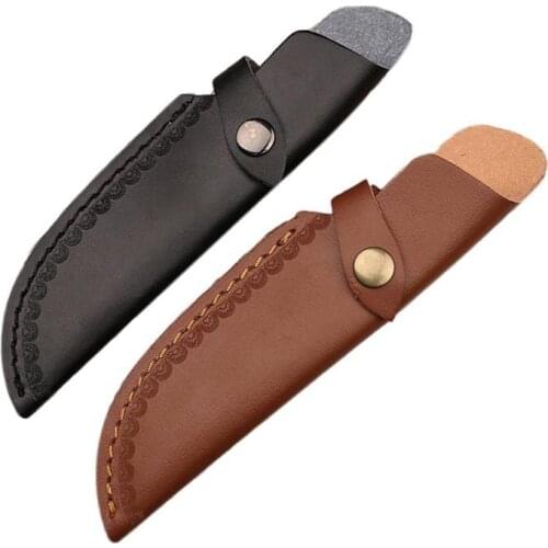 Scabbard Sabre Leather Knife Set Knife Pants Tool Protective Cover Scabbard Leather Sheath Belt Buckle Pocket Outdoor Multi-func