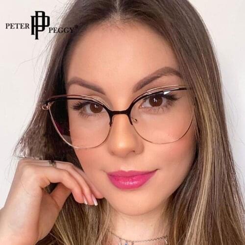 Anti Blue Light Glasses Fro Women High Quality Ultralight Transparent Eyeglasses Optical Computer Blue Light Glasses