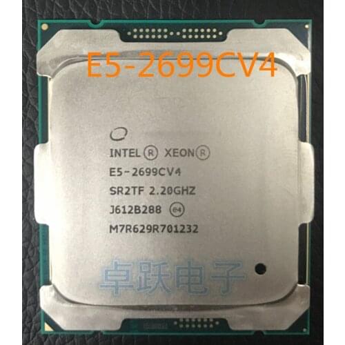 E5-2699CV4 Original Intel Xeon E5 2699CV4 LGA2011-3 E5 2699C V4 22-Cores 2.20GHz 55MB 9.6GT/s