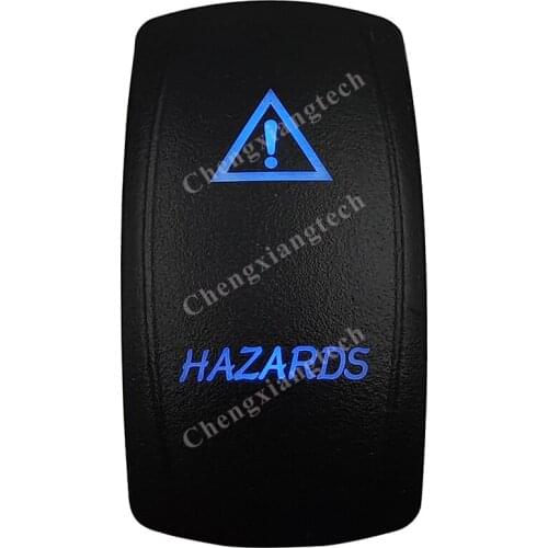 Hazard Car Boat Blue Led Lasor 5 Pin Rocker Toggle Switch On Off 12v 24v Marine Grade for Carling Arb Narva 4x4