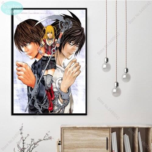 Posters and Prints Death Note Japanse Anime Hot Wall Art Poster Canvas Painting Pictures for Rome Decoration Mural Decoration