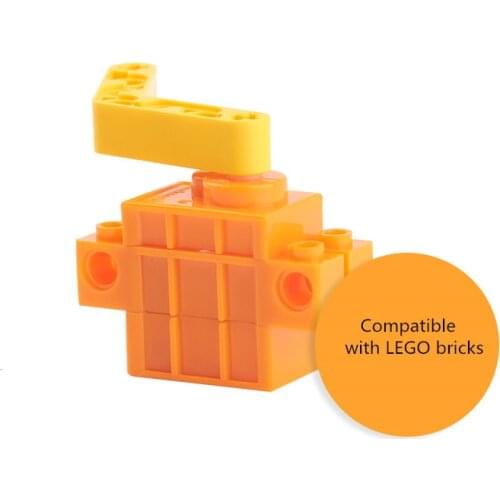 Micro:bit compatible with LEGO Robotbit 360 servo Angle pulse mode Makecode programming LEGO