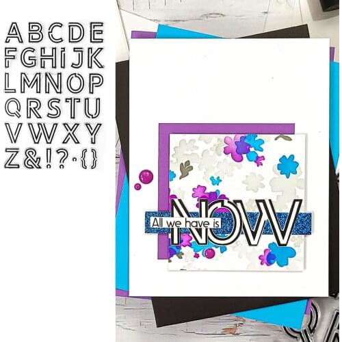 Modern Alphabet Metal Cutting Dies Stamps Scrapbook Photo Album Decorative Embossing Cut Die DIY Paper Cards 2021 New Arrive