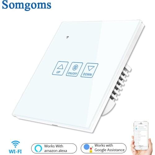 LED Dimmer Switch Wifi Smart Touch Deluxe Crystal Panel Switch Tuay App Remote Control 90V 250V EU UK Wireless Smart Home Switch
