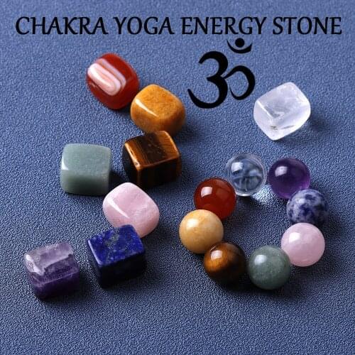 Loose Reiki Seven Chakra Healing Natural Stone Tumbled Irregular Polishing Rock Quartz Yoga Energy Bead Decoration