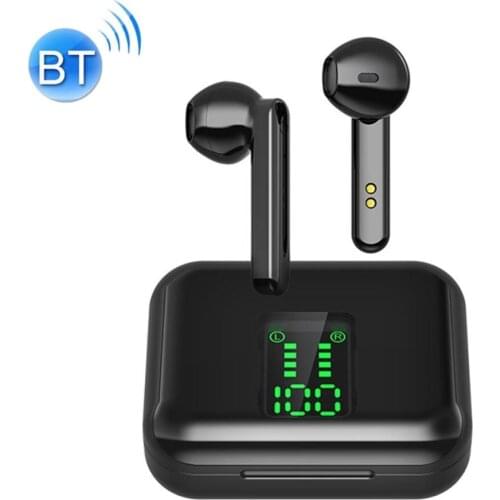 L12 Bluetooth 5.0 TWS Touch Digital Display Wireless Bluetooth Earphone with Charging Box