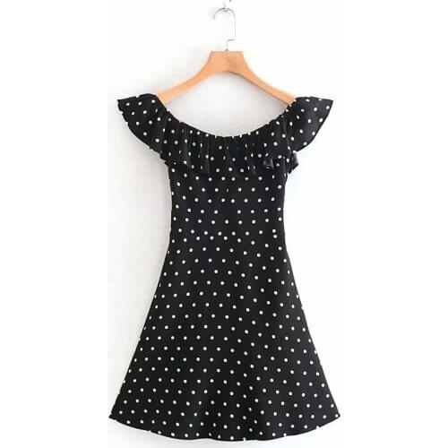 2019 fashion wave street street shoulder dress womens sleeveless summer dress waist bow belt leaf sleeve satin