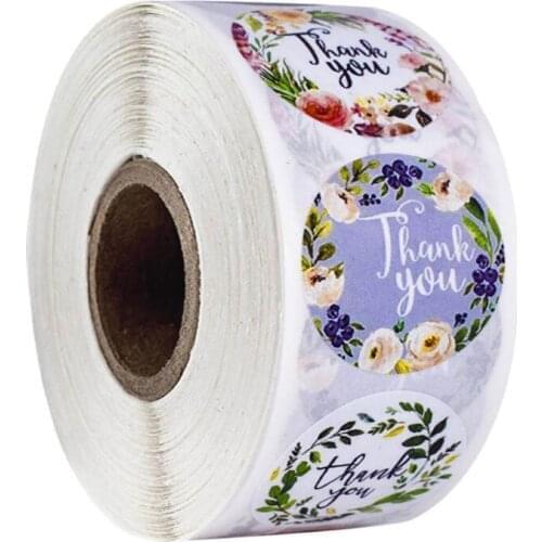 1500Pcs Thank You Sticker Paper Seal Label Stickers For Christmas Card Party Favor Gift Stationery Sticker