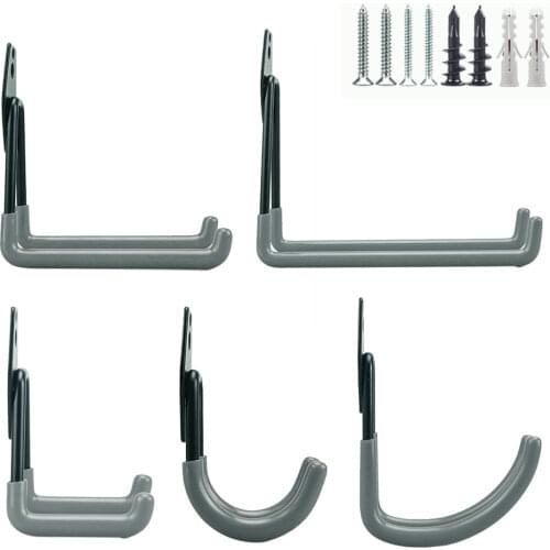 5 PCS Foldable Bike Wall Hook Bicycle Display Storage Rack Hanger Hanging Road Pedal Mount Stands Heavy Duty Padlocks Parking