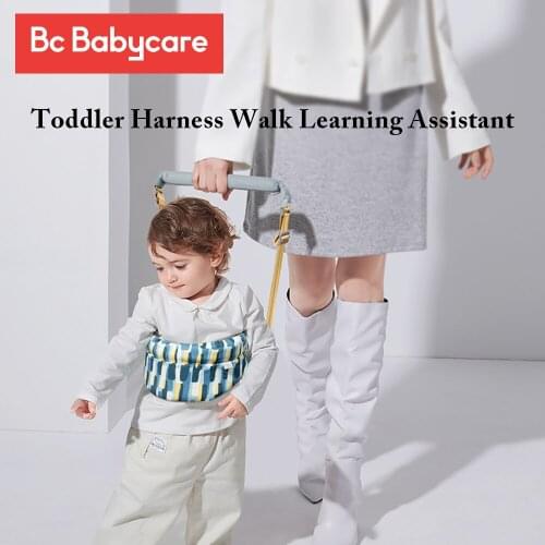 BC Babycare Cotton Baby Walker Safety Harness Leashes Adjustable Toddler Learing Walking Assistant U-shape Belt