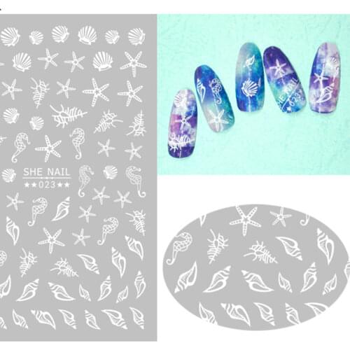 White Nails Art Manicure Back Glue Decal Decorations Nail Sticker For Nails Tips Beauty