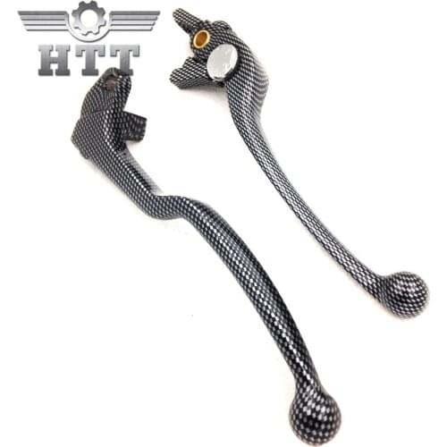 Aftermarket Free shipping motorcycle parts Carbon Brake Clutch Hand Levers for Suzuki GSX GSX-R GSXR 600 750 1000 TL1000S