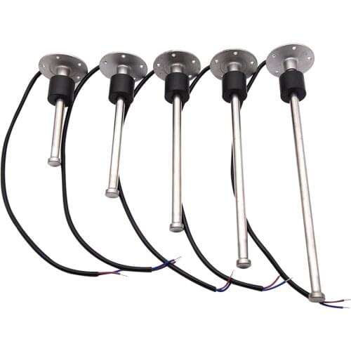 Customized Length 100MM-1000MM Water Fuel Level Sensor 0-190ohm 240-33ohm Gauge Fuel Level Meter 52MM Red Backlight Marine Boat