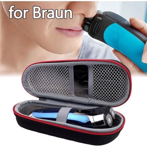Shaver Storage Box Carrying Case Protective Bag For Braun Series Black Portable Anti Shock Shaver Accessories Product Series