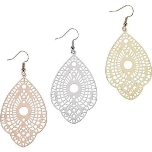 Elegant Gold Filigree Arrow Earrings for Women 2021 New Simple Boutique Graceful Bridesmaid Jewelry High Quality Gifts for Her