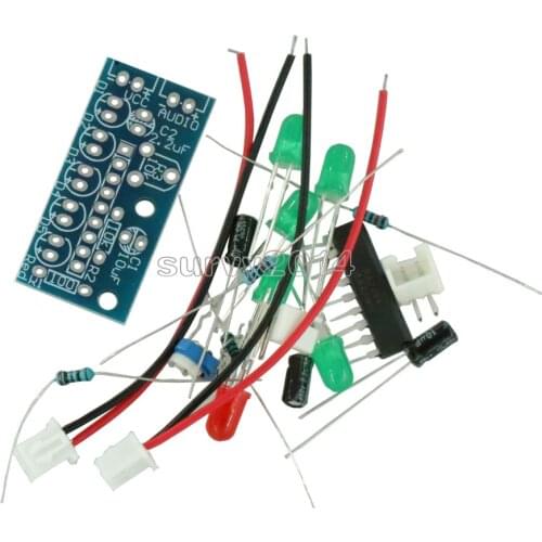 Electronic Kit Parts 5mm RED Green LED Level Indicating 3.5-12V KA2284 DIY KIT Audio Level Indicator Suite Trousse DIY