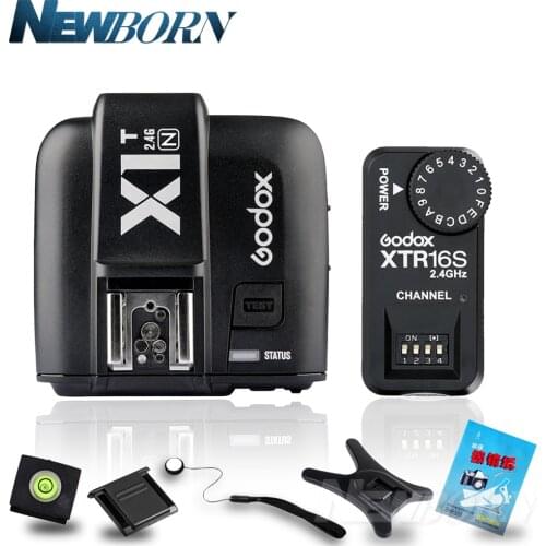 Godox X1T-N TTL 2.4G Wireless Trigger for Nikon+XTR-16S Flash Receiver for V850 V860C V860IIC V860N V860II-F V850II speedlite