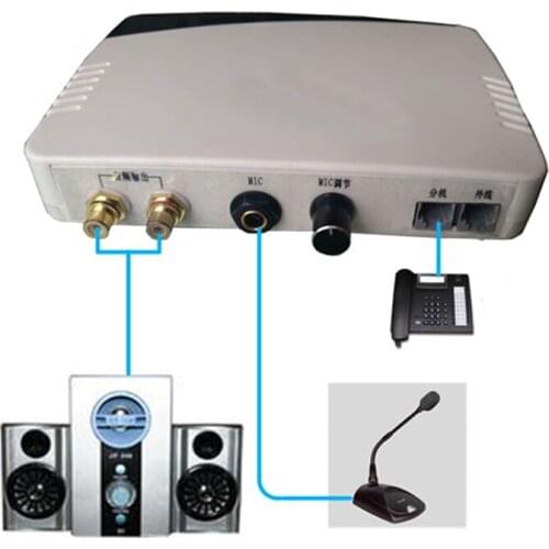 HYT2000N Two-way Conference phone Calling Coupler, Small Terminal Phone to Computer Speaker