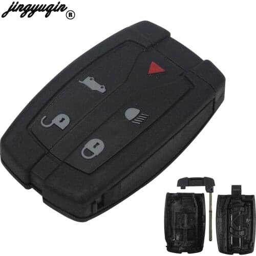 Jingyuqin 10pcs/lot New Replacement 5 Buttons Remote Key Blade Fob Shell Case Fit For Land Rover Freelander 2 3 Free Shipping