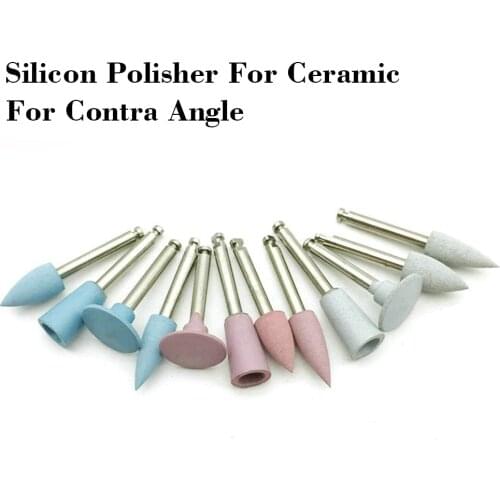 Composite Dental Silicone Polisher Ceramic Porcelain Teeth Polishing Tool For Low-Speed Handpiece Contra Angle/Right Angle