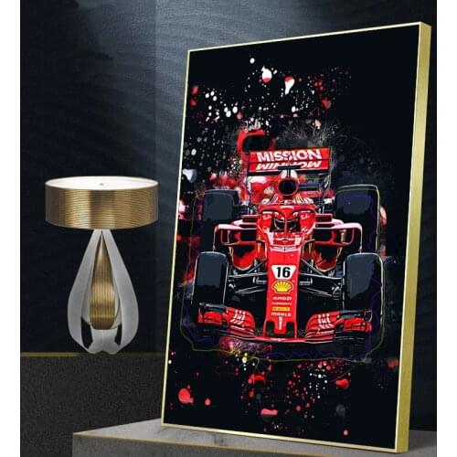 Red Racing Sport Cars Wall Art Poster And Prints Canvas Painting For Home Living Room Decor No Frame Cuadros
