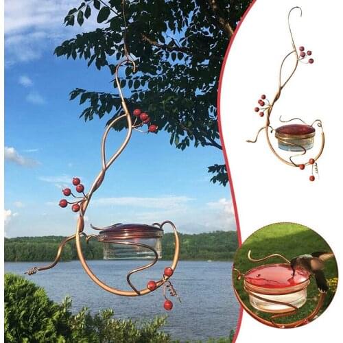 Best bird Feeder 3.4Oz Bird Feeder with 5 Feeding Ports Easy to Clean Spring Summer Decor bird Feeders