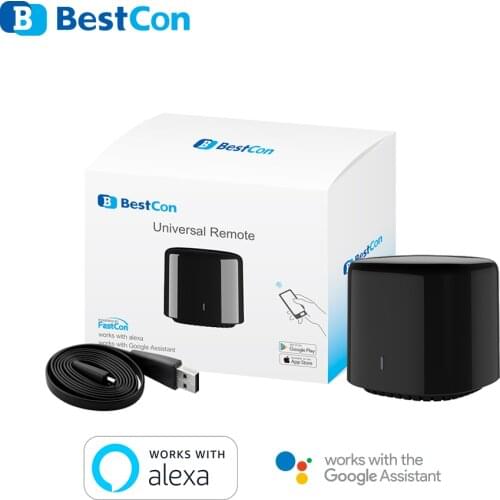 Broadlink RM4C Mini Black Bean Motion WIFI Switch Intelligent IR Remote Controller Smart Home Automation Works with Google Home