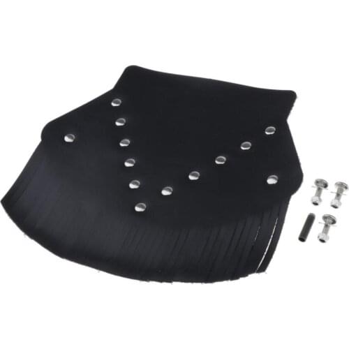 Motorcycle Universal Rear Mud Flap Rear Wheel Fender PU Leather