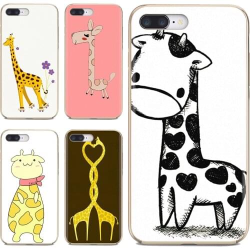 For iPhone iPod Touch 11 12 Pro 4 4S 5 5S SE 5C 6 6S 7 8 X XR XS Plus Max 2020 Soft TPU Case Yellow Cartoons Giraffe Pattern