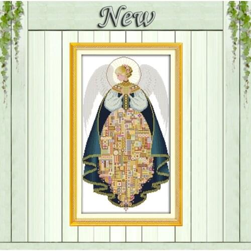 Angel beauty girl decor painting counted printed on canvas DMC 14CT 11CT DMC chinese Cross Stitch Embroidery kits Needlework Set