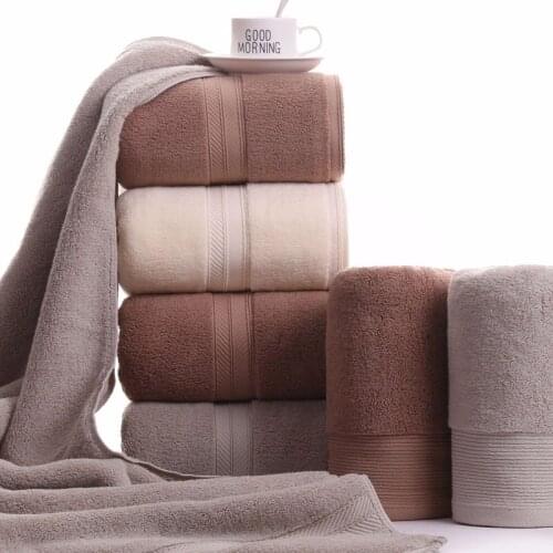 New Cotton Bath Towel 70*140cm Bathroom Shower Towel Household Water-Absorbing Adults Beach Towels