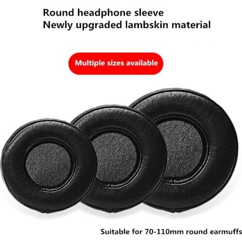 General Sheepskin Leather 65mm 70mm-110mm Replacement Memory Foam Earpads for Sony for Audio-Technica all Headphones Ear Pads