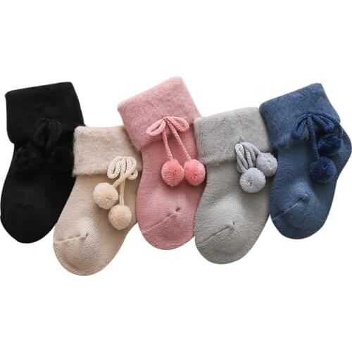 0-2 Years Old Autumn and Winter Baby Socks Boys and Girls Terry Socks Baby Cotton Warm Socks