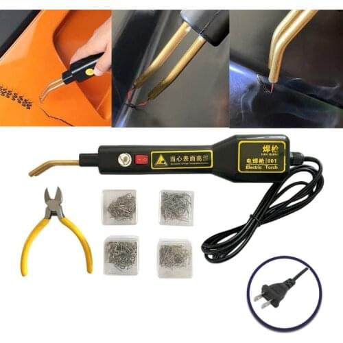 Plastic Welding Kit, Hot Stapler, Staple Gun, Plastic Repair Kit with 200Pcs Staples,Repair Kit , Car Bumpers 875F