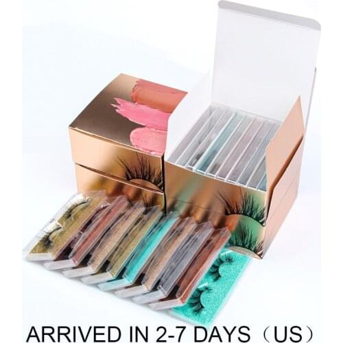 Mink Lashes Wholesale Items 100/500/1000 Pairs 3D Fluffy Faux Cils Makeup Dramatic False Eyelashes Natural Lashes In Bulk