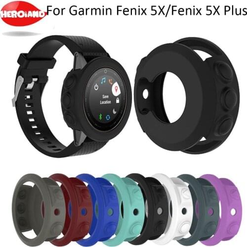 Silicone Rubber Band Cover Wristband Bracelet Protective Case for Garmin Fenix 5 X Plus Protector For Garmin Fenix 5X GPS Watch