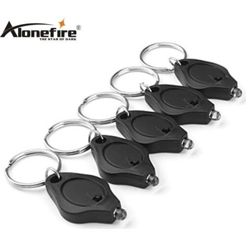 ALONEFIRE LED Mini Night keyhole Keychain light Cool flashlight Portable Gift floodlight Travel Key chain lamp Child torch
